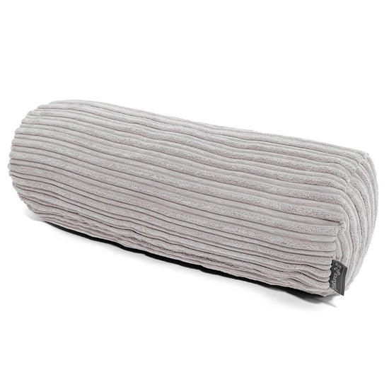 Sylinderputetrekk 20 x 55cm - Kordfløyel Aluminium Sølv 01