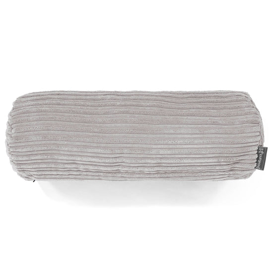 Sylinderputetrekk 20 x 55cm - Kordfløyel Aluminium Sølv 02