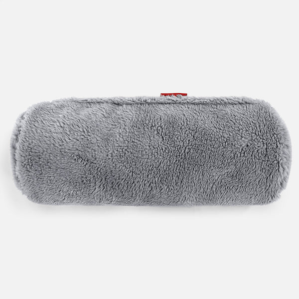 Sylinderputetrekk 20 x 55cm - Teddy-fuskepels Mørkegrå 01