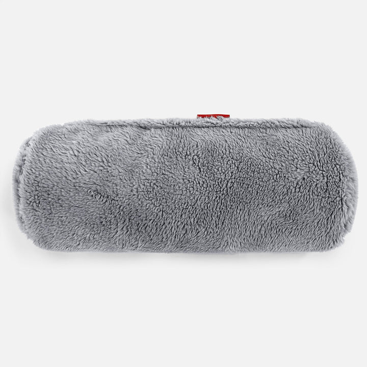 Sylinderputetrekk 20 x 55cm - Teddy-fuskepels Mørkegrå 02
