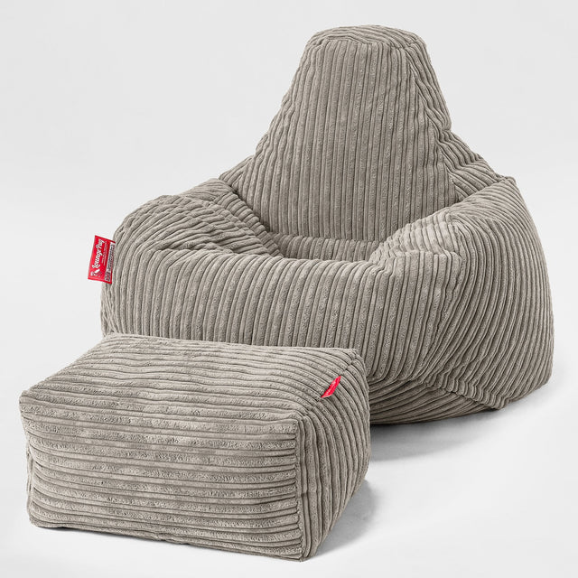 Teardrop Saccosekk-stol - Kordfløyel Mink 02