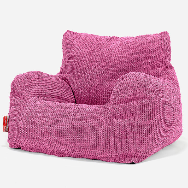 Tenåringer Saccosekk Lenestol 6-14 år - Pom-pom Rosa 02