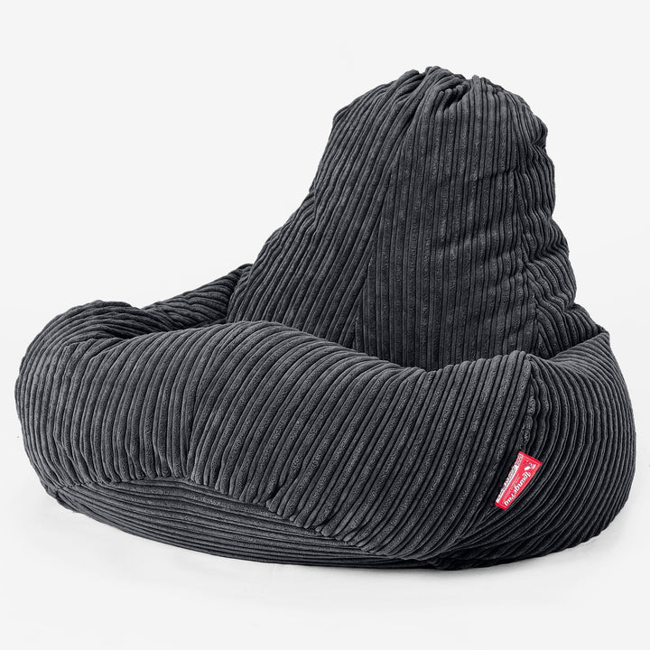 Ultra Lux Gaming Saccosekk-stol - Kordfløyel Svart 01