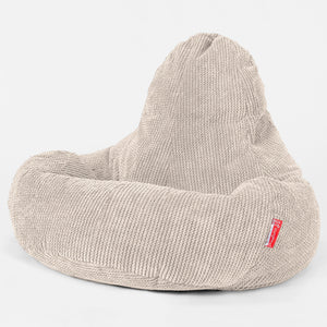 Ultra Lux Gaming Sakkosekk-stol - Pom-pom Elfenben