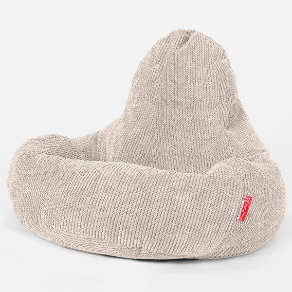 Ultra Lux Gaming Saccosekk-stol - Pom-pom Elfenben 01