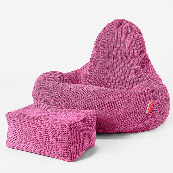 Ultra Lux Gaming Saccosekk-stol - Pom-pom Rosa 02