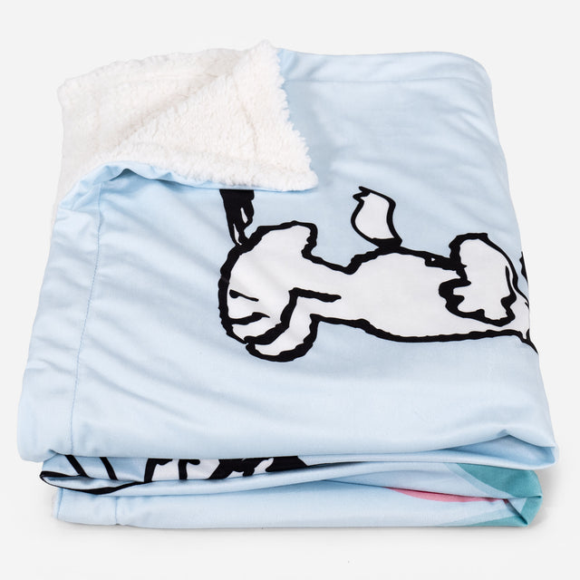 Snoopy Sofa Pledd / Teppe - Kjærlighets-slogan 02