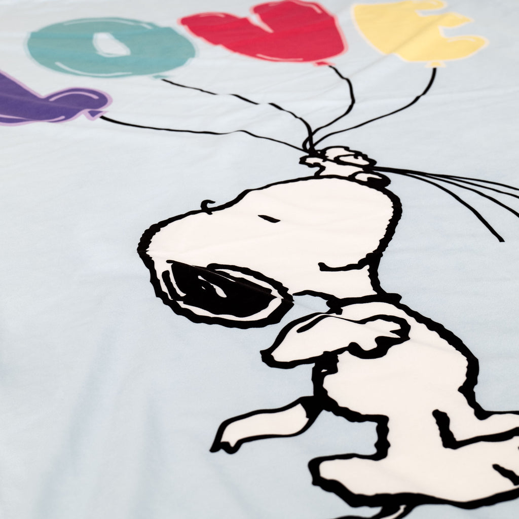 Snoopy Sofa Pledd / Teppe - Kjærlighets-slogan 03