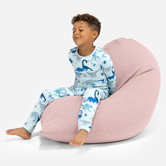 Høy Saccosekk for Barn 2-6 år - Elastisk Bomull Babyrosa 01