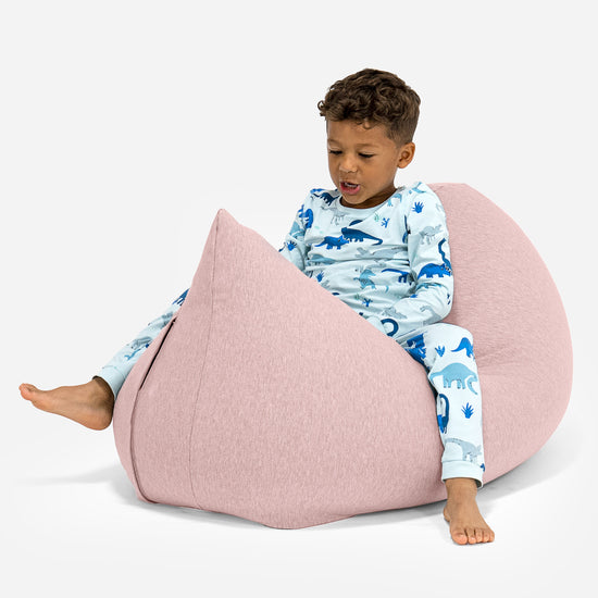 Høy Saccosekk for Barn 2-6 år - Elastisk Bomull Babyrosa 02