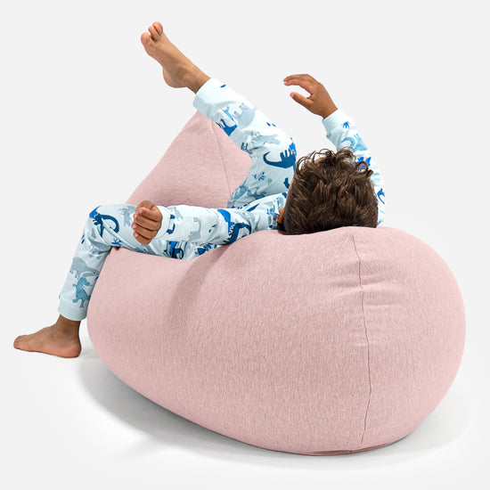 Høy Saccosekk for Barn 2-6 år - Elastisk Bomull Babyrosa 04