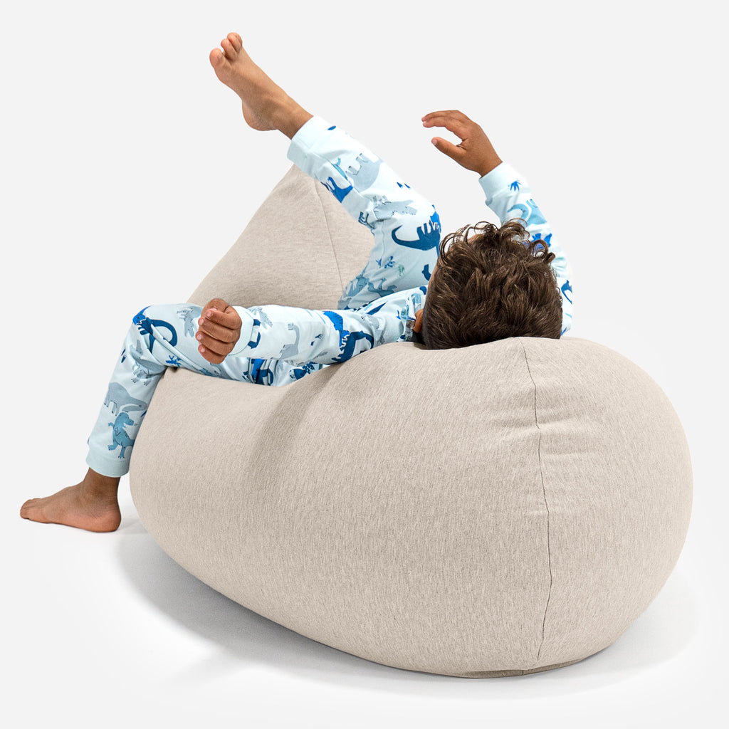 Høy Saccosekk for Barn 2-6 år - Elastisk Bomull Mink 04