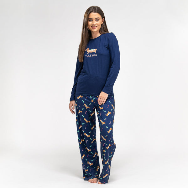 Pyjamas i Jersey for Kvinner - Dakshund Slagord 01