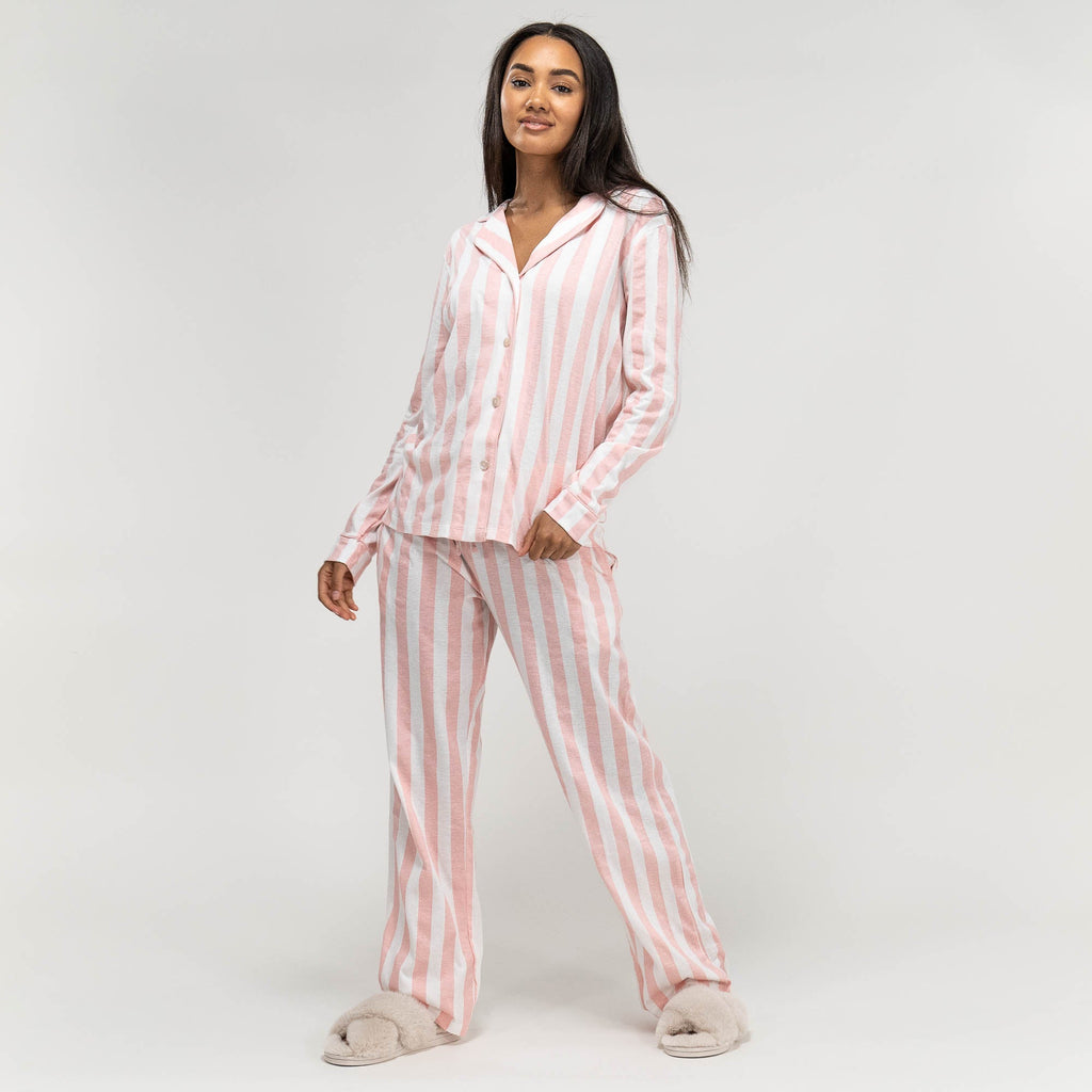 Pyjamas i Jersey for Kvinner - Striper 03