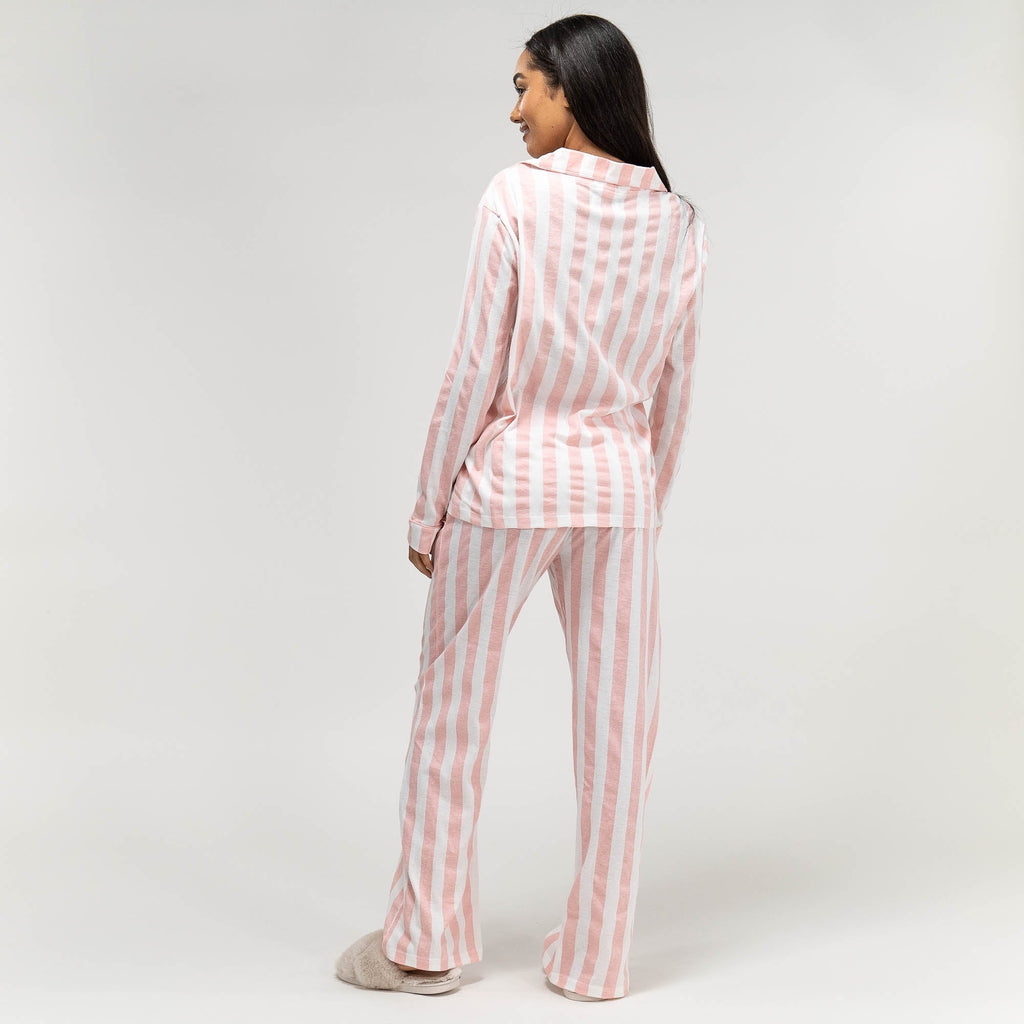 Pyjamas i Jersey for Kvinner - Striper 06