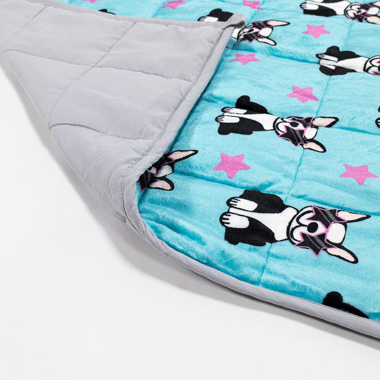 Vektpledd for Barn - Flanellfleece Mops 02