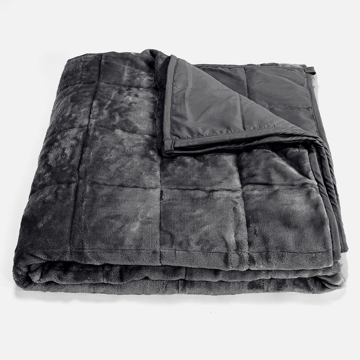 Vektpledd for Voksne - Flanellfleece Grå 01