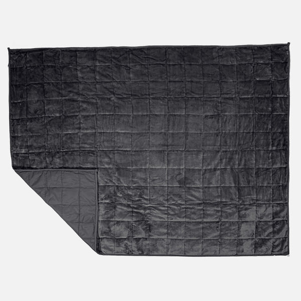 Vektpledd for Voksne - Flanellfleece Grå 01