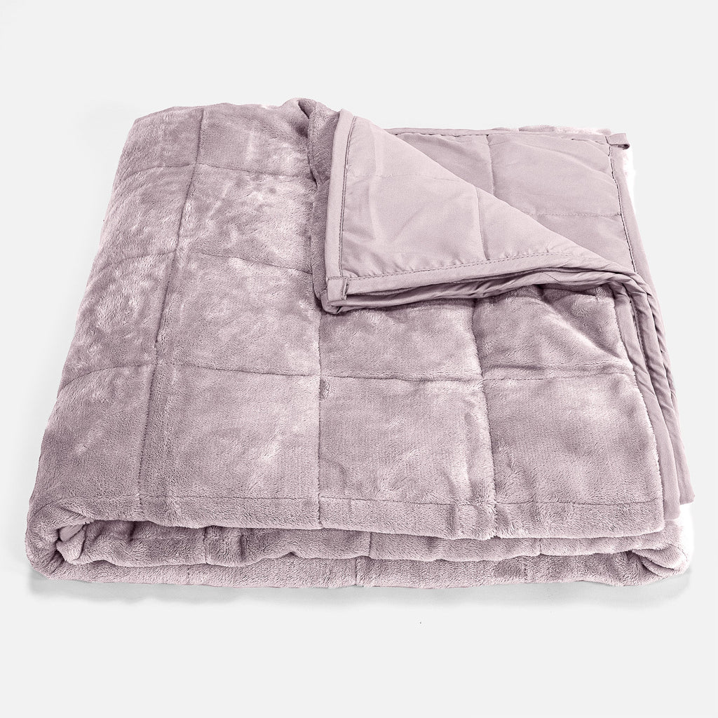 Vektpledd for Voksne - Flanellfleece Lys Rosa 01