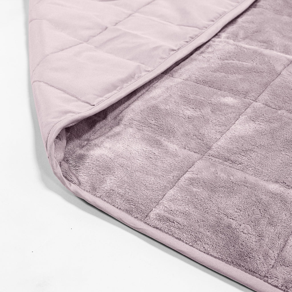 Vektpledd for Voksne - Flanellfleece Lys Rosa 02