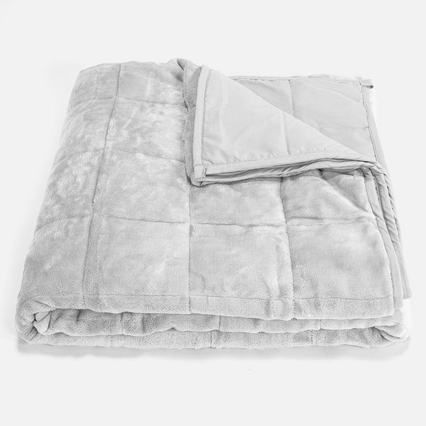 Vektpledd for Voksne - Flanellfleece Lysegrå 01