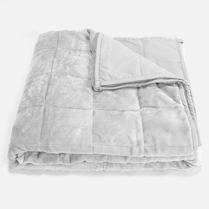 Vektpledd for Voksne - Flanellfleece Lysegrå 01
