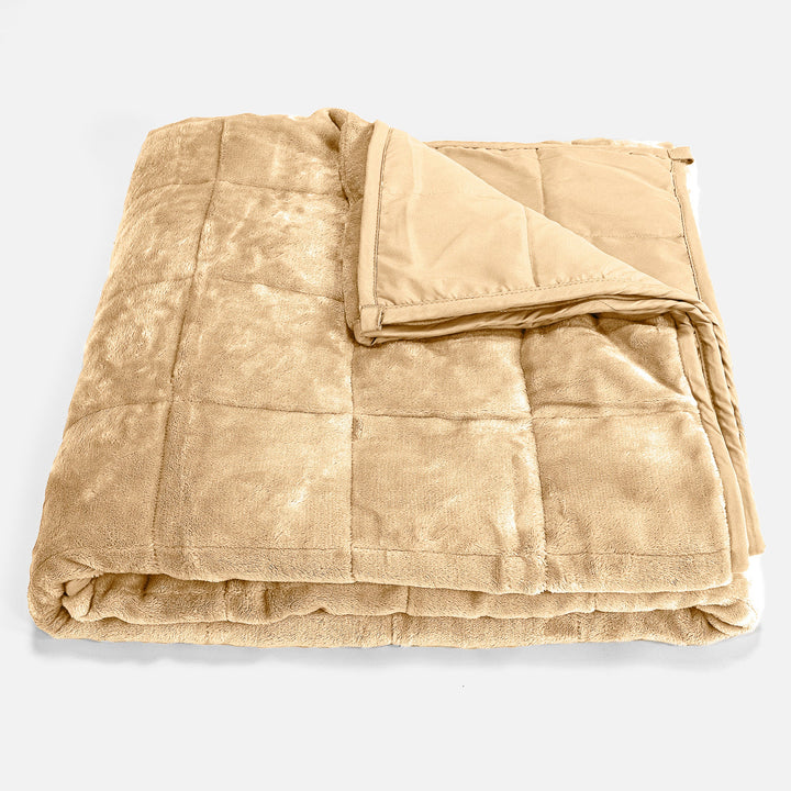 Vektpledd for Voksne - Flanellfleece Mink 01