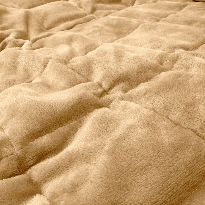 Vektpledd for Voksne - Flanellfleece Mink 04