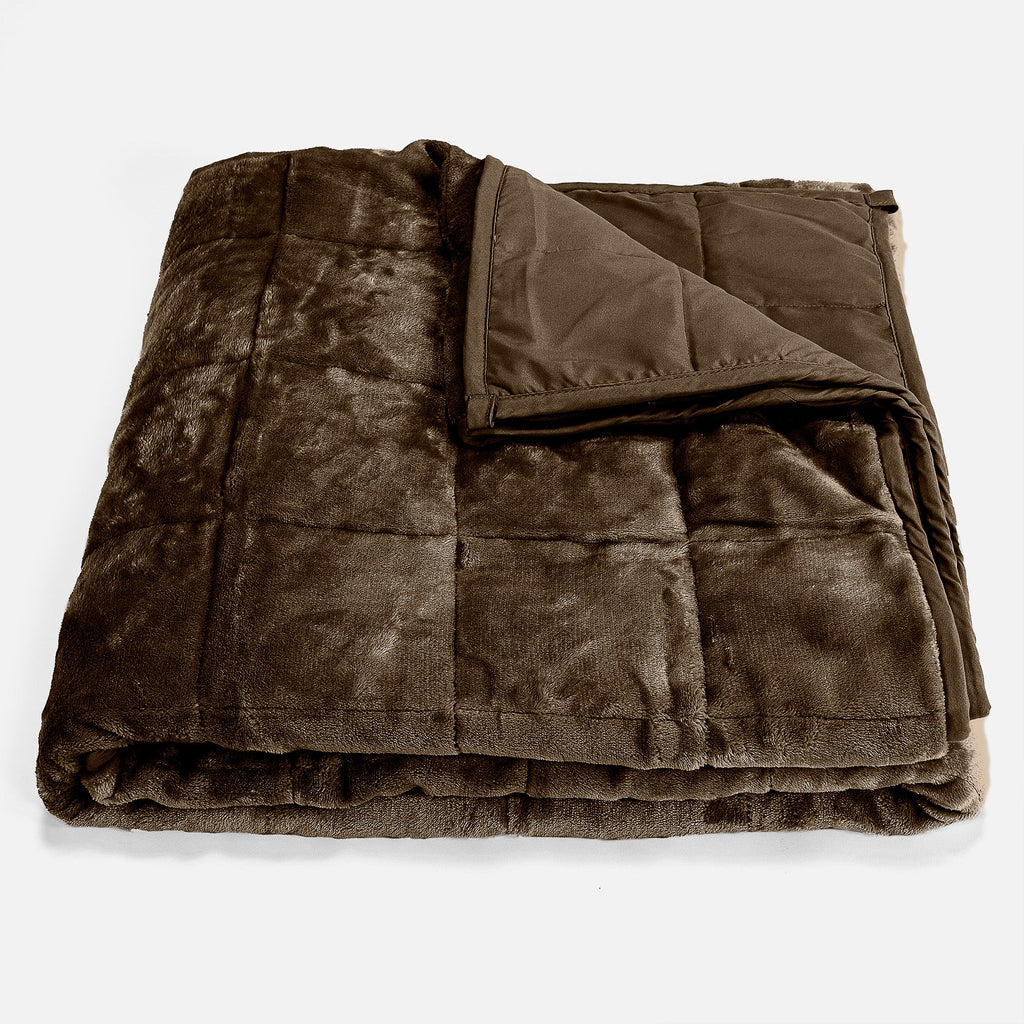 Vektpledd for Voksne - Flanellfleece Taupe 01