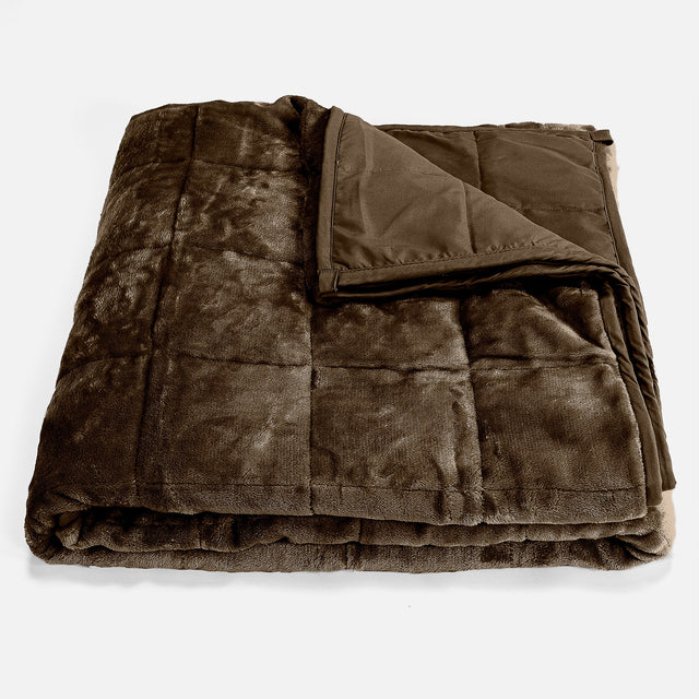 Vektpledd for Voksne - Flanellfleece Taupe 01