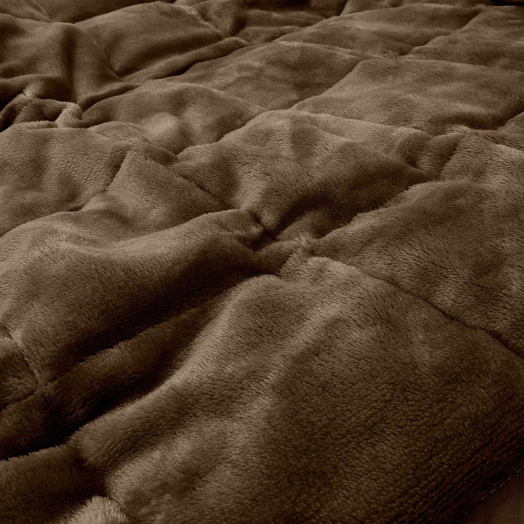 Vektpledd for Voksne - Flanellfleece Taupe 04